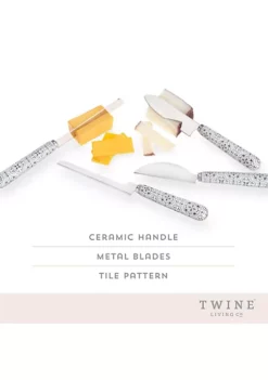 Twine Tiles Cheese Knife Set -Twine Outlet Store Belk 757