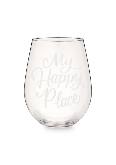Twine My Happy Place Stemless Wine Glass 2 Twine My Happy Place Stemless Wine Glass - Image 2