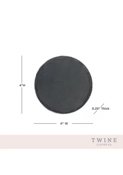 Twine Circle Slate Coasters -Twine Outlet Store Belk 789
