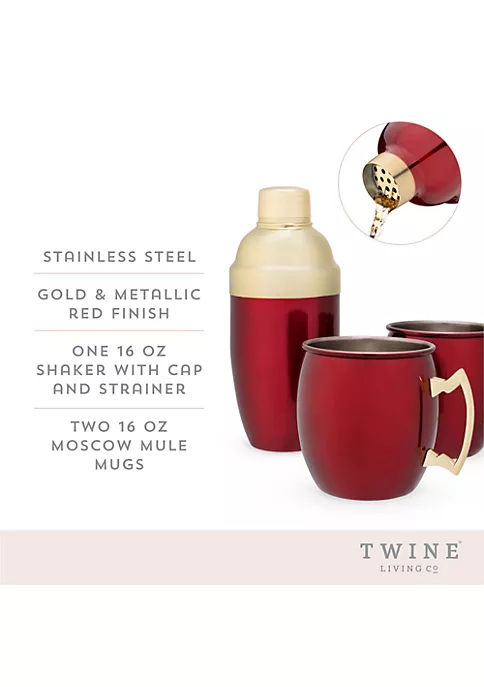 Twine Red Mule Mug & Cocktail Shaker Gift Set 3 Twine Red Mule Mug & Cocktail Shaker Gift Set - Image 3