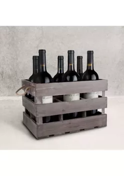 Twine Wooden 6-Bottle Crate -Twine Outlet Store Belk 831
