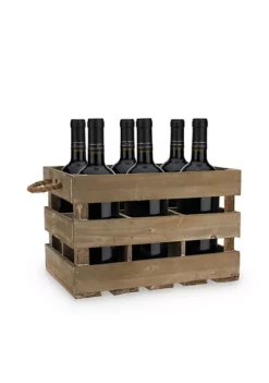 Twine Wooden 6-Bottle Crate -Twine Outlet Store Belk 834