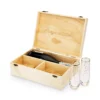 Twine Celebrate Wood Champagne Box with Set of Flutes