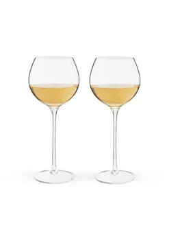 Twine Linger Crystal White Wine Glass Set