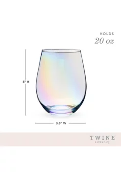 Twine Luster Stemless Wine Glass Set -Twine Outlet Store Belk 917