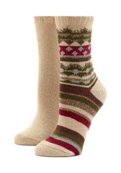 HUE® EcoBoot Nordic Stripe Socks - 2 Pack -Twine Outlet Store Belk 96