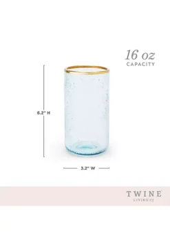 Twine Aqua Bubble Glass Tumbler Set -Twine Outlet Store Belk 962