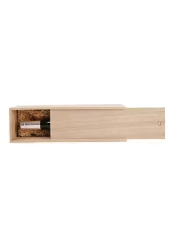 Twine 1-Bottle Wooden Wine Box